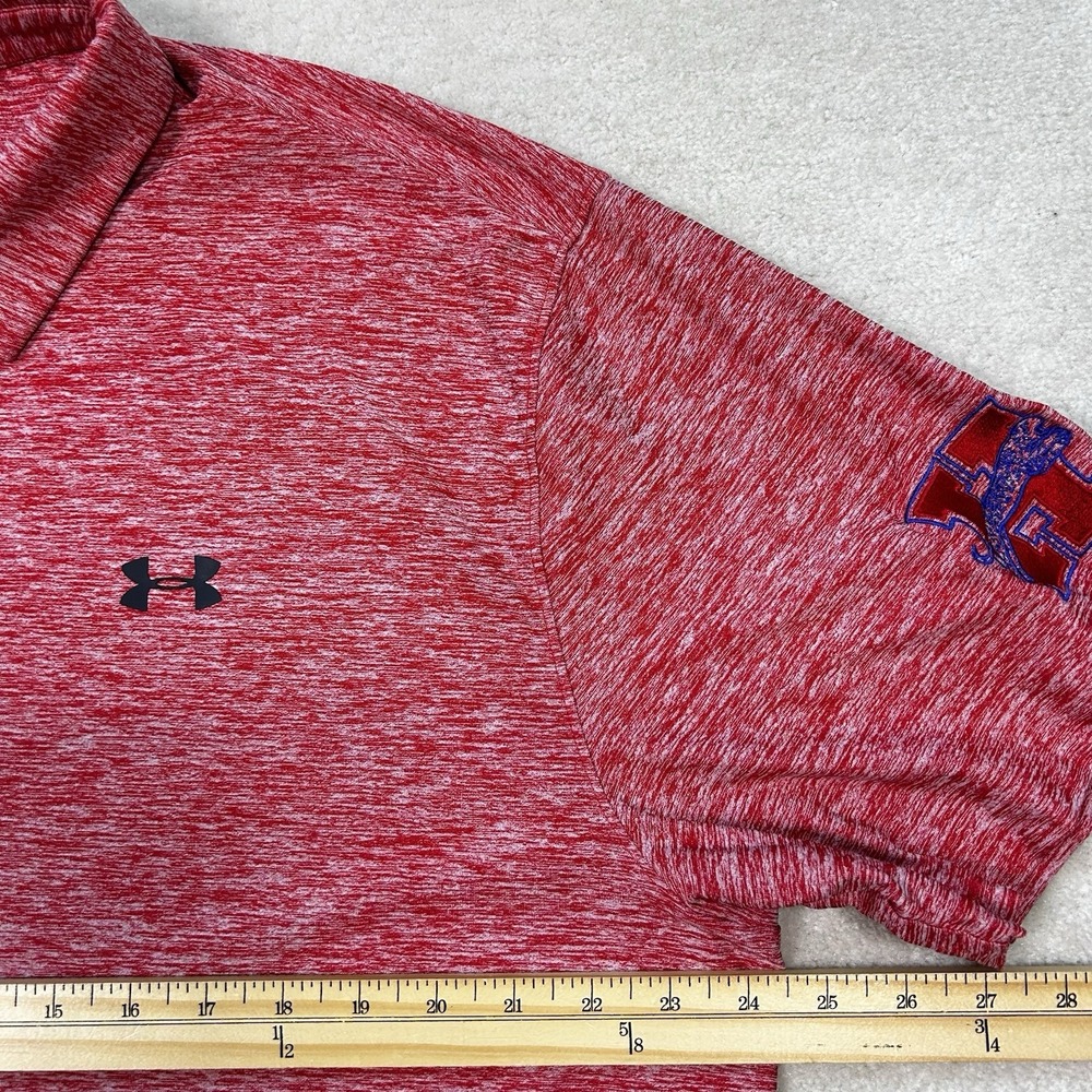 Under Armour HeatGear Polo Shirt Mens XL Loose Golf Performance Houston Cougars - Picture 4 of 7